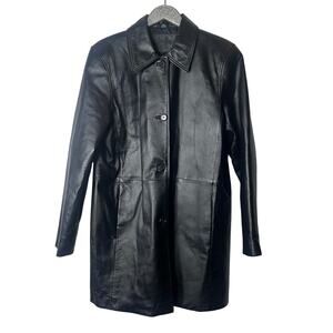 Jacqueline Ferrar Vintage Black Genuine Leather Jacket